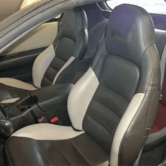 Corvette C6 Seat Covers - Black & Gray - Lux Seat Covers