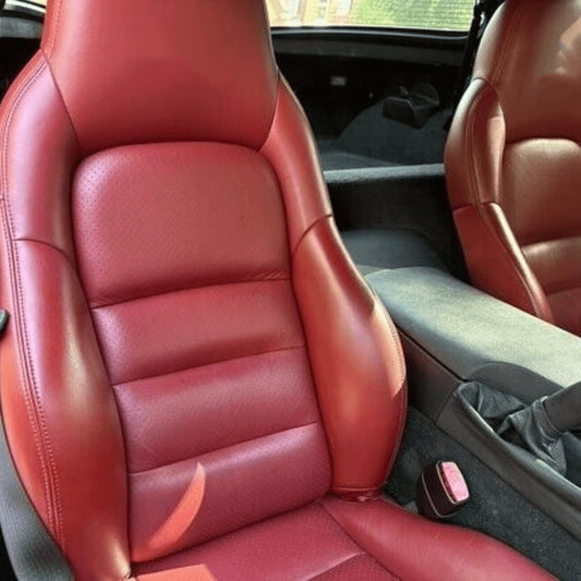 Corvette C6 Seat Covers - Dark Red - Lux Seat Covers