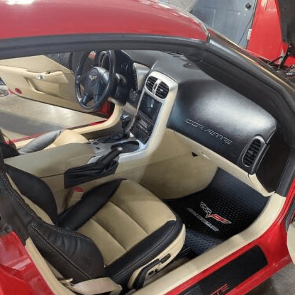 Corvette C6 Seat Covers - Oak & Black - Lux Seat Covers