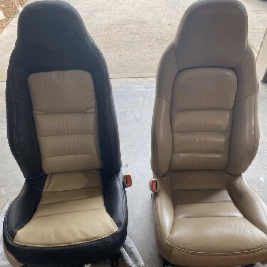 Corvette C6 Seat Covers - Oak & Black - Lux Seat Covers