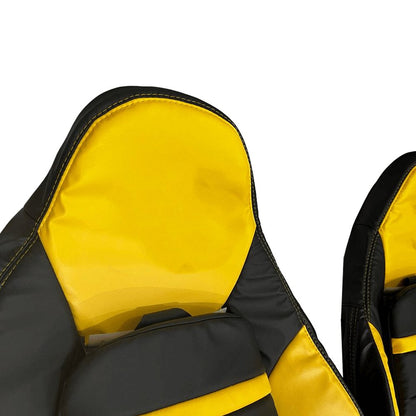 Corvette C6 Seat Covers - Yellow & Black - Lux Seat Covers