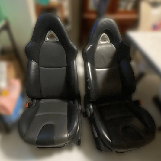 Mazda RX - 8 Seat Covers - Black & Dark Gray - Lux Seat Covers