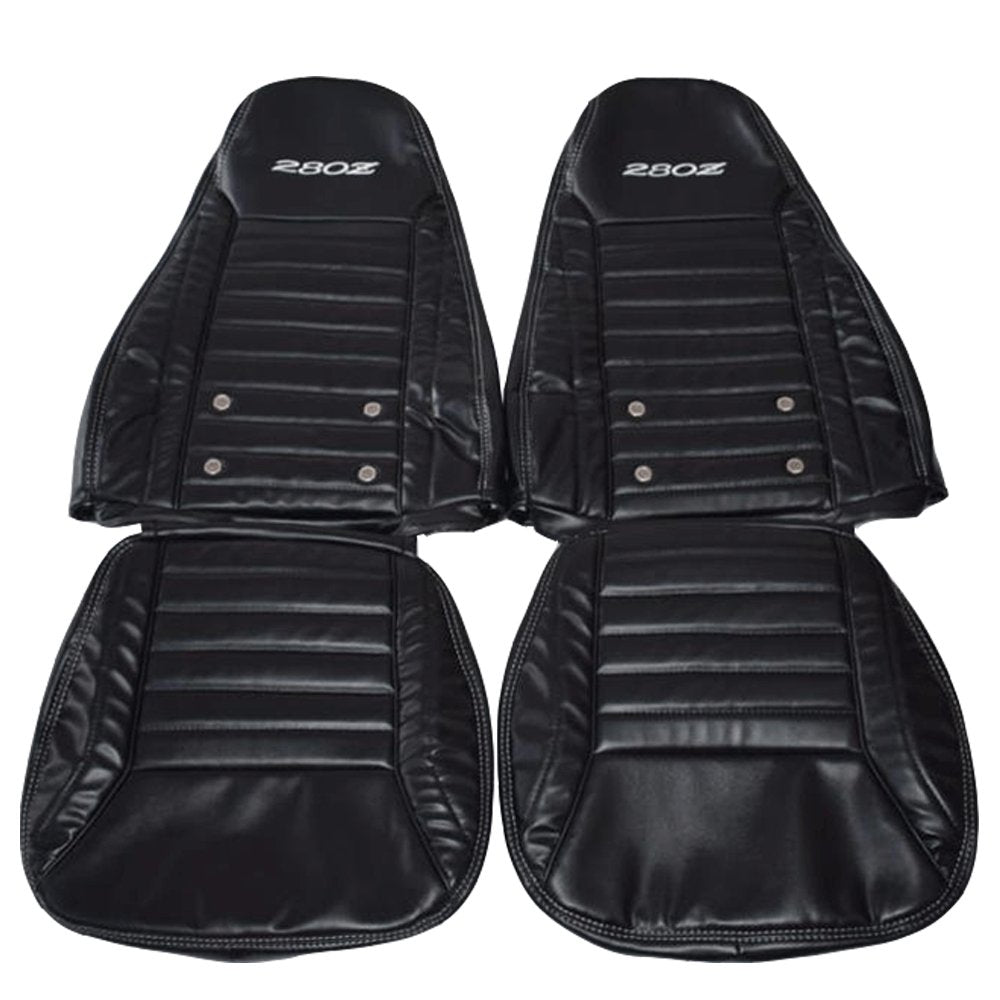 Nissan Datsun 240Z|260Z|280Z - Faux Leather Seat Covers - Black - Lux Seat Covers