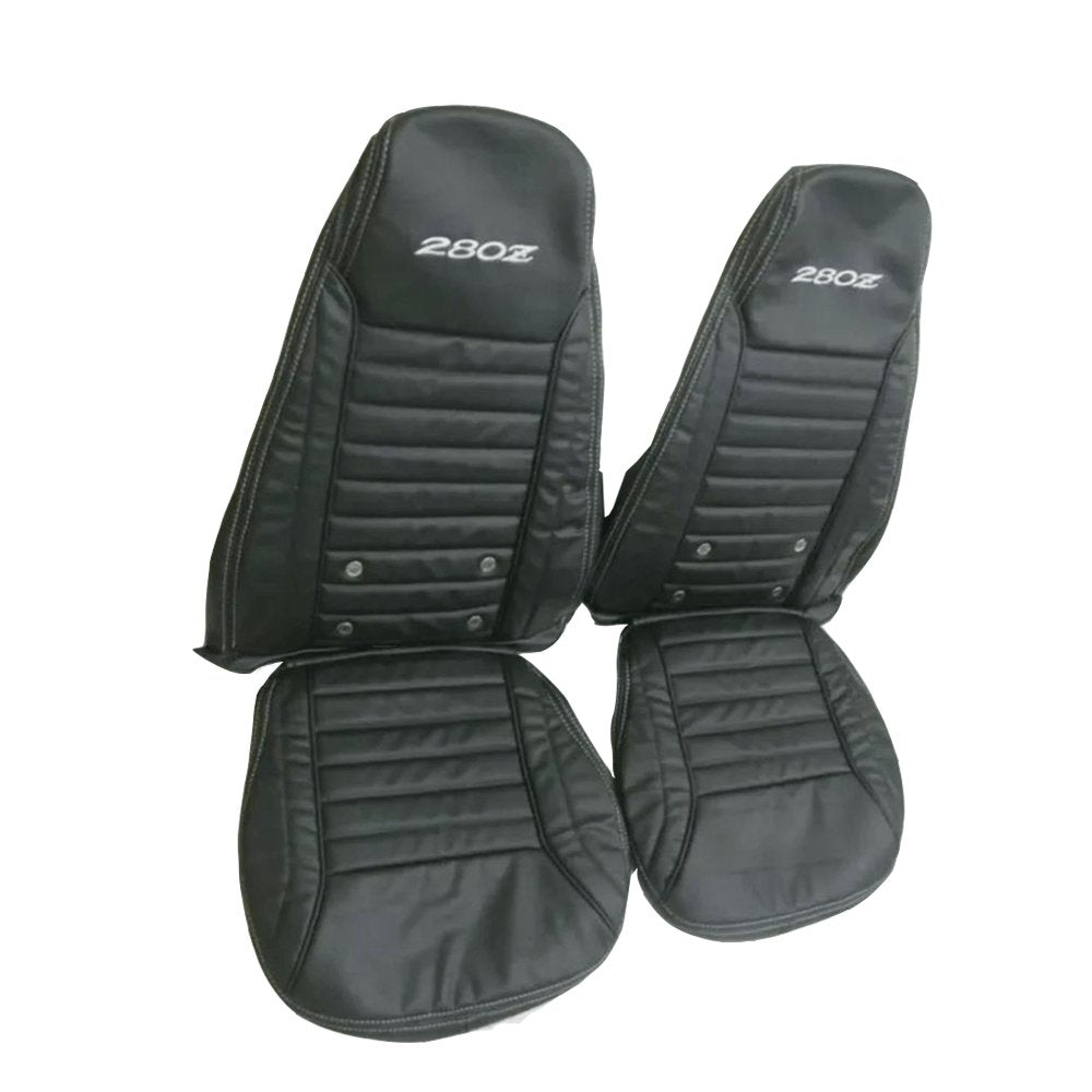 Nissan Datsun 240Z|260Z|280Z - Faux Leather Seat Covers - Black - Lux Seat Covers